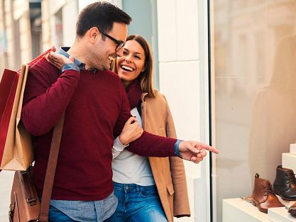 An afternoon of shopping is always a good plan