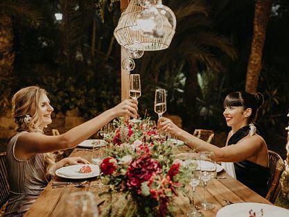 Fun is guaranteed at a beach wedding