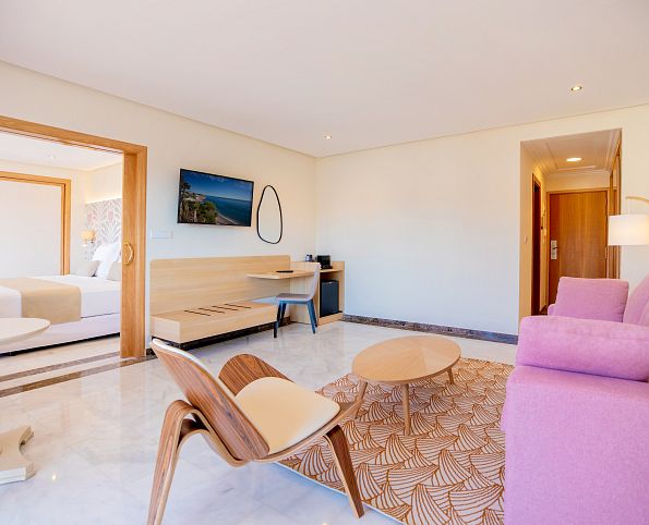 Double with Art Deco Living Room