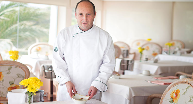 The chef Jean Marc Sanz Jean Marc in the Emperador Restaurant