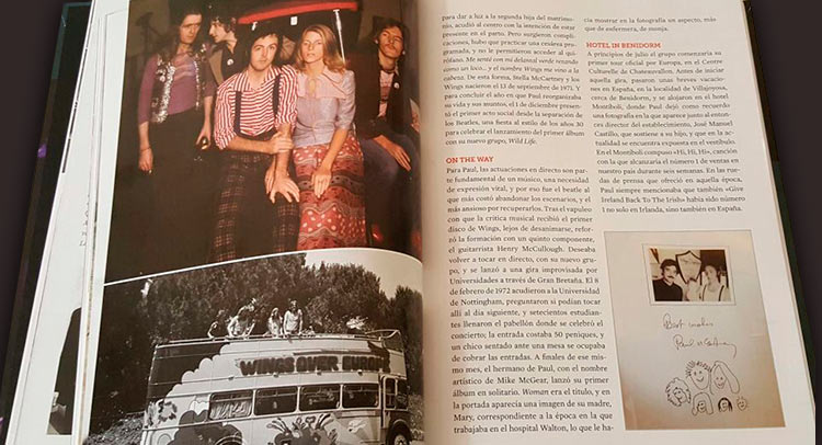 Paul McCartney with José Manuel Castillo Paul McCartney in the Hotel Montíboli in Villajoyosa