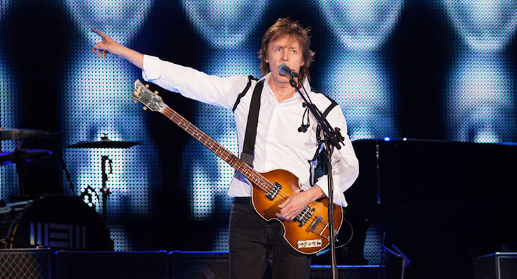 Paul McCartney in concert Paul McCartney at the moment