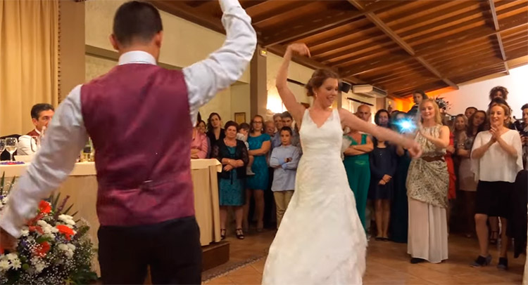 Spanish folk in the weddings