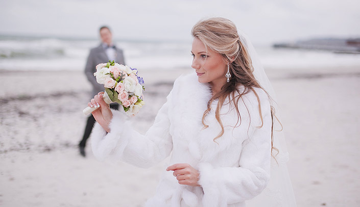 Winter Weddings on the beach Dresses for winter weddings