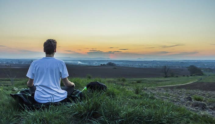 Mindfulness meditation outdoor method