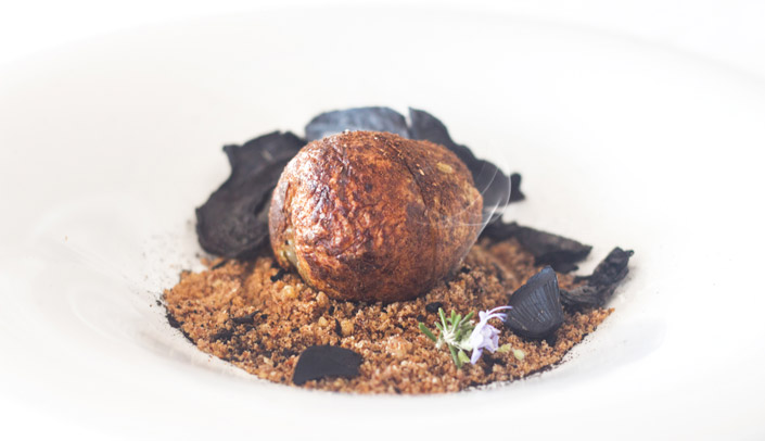 Truffle cooked in ash