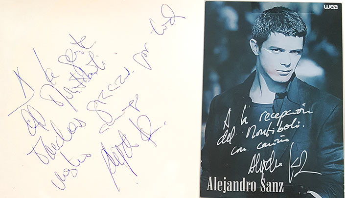 Alejandro Sanz at Hotel Montíboli in Villajoyosa Visit by a young Alejandro Sanz to the Montíboli