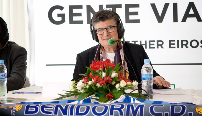 Esther Eiros presenting the Gente Viajera programme from Hotel Montíboli Gente Viajera programme from Hotel Montíboli in Villajoyosa