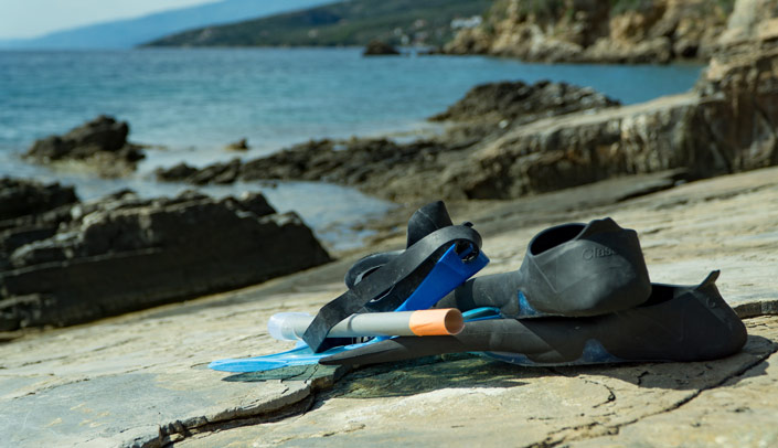 Snorkel in la Isleta of Campello The Queens baths in Campello