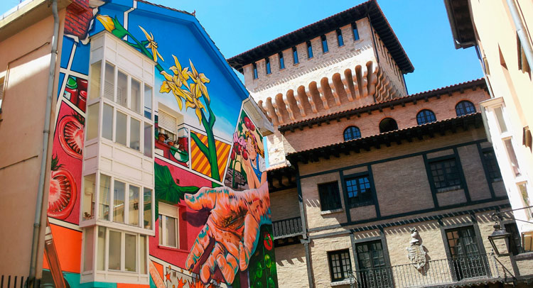 Houses in the city of Vitoria in Álava