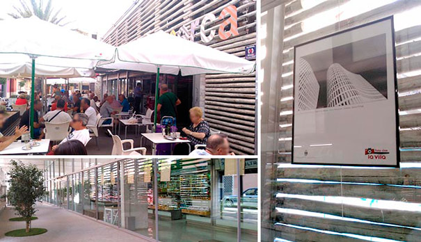 Terrace and main facade of Villajoyosa market