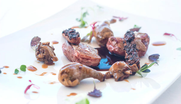 Araiz pigeon breast in homemade teriyaki sauce New dish on the menu in the Emperador Restaurant