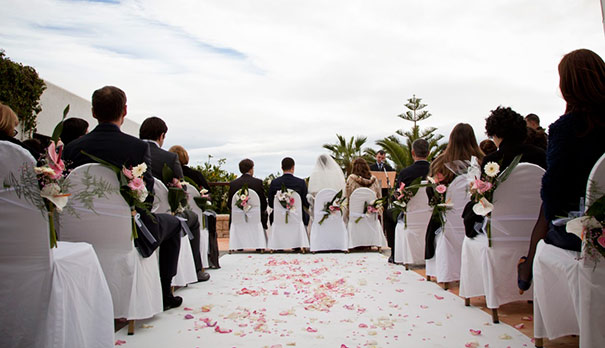 Daytime wedding at Hotel Montíboli Civil wedding in winter at Hotel Montíboli