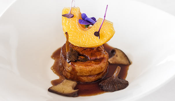 Wedding meal main course Creation by Jean Marc Sanz, Chef at Hotel Montíboli