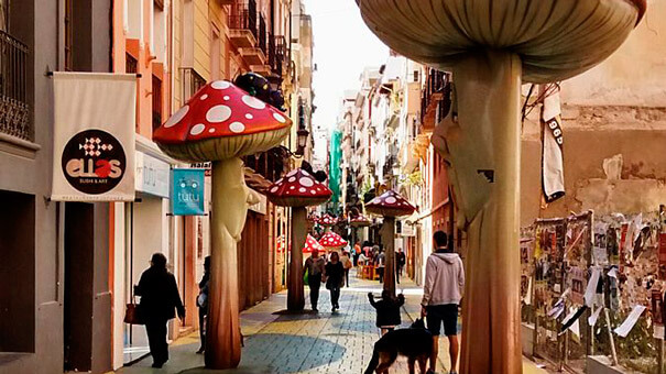 Street of the Mushrooms in Alicante