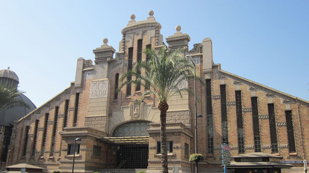 Front of the Central Market of Alicante